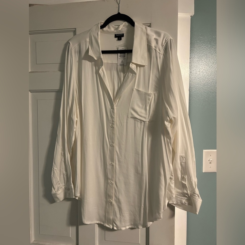 Torrid White Buttondown